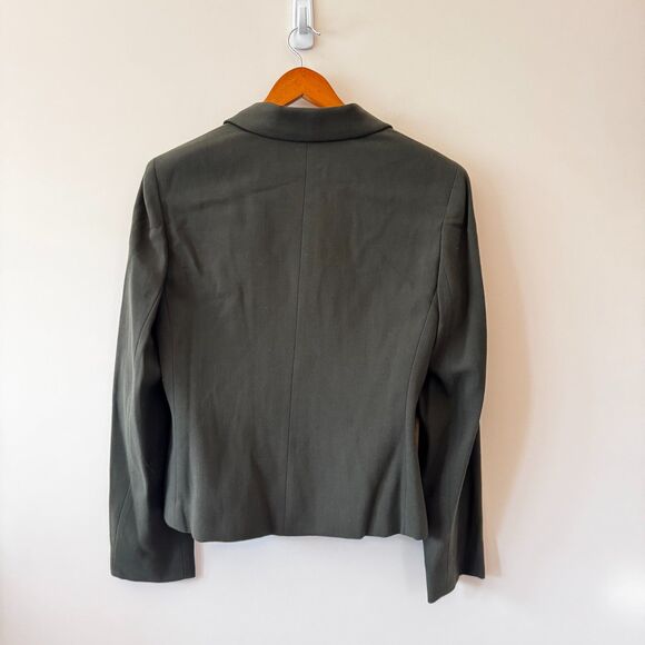 Jones New York Dark Green Wool Blazer Size 8 - Picture 4 of 7